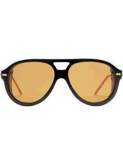 Gucci Eyewear солнцезащитные очки-авиаторы 610379J0738