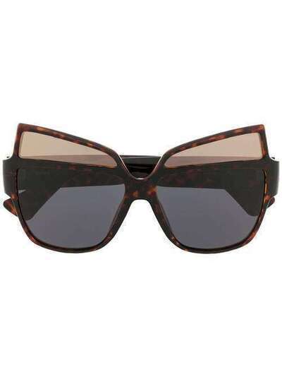 Moschino Eyewear солнцезащитные очки с двойными линзами MOS034S