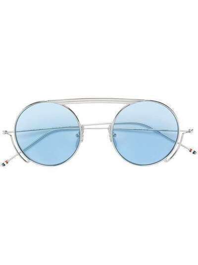 Thom Browne Eyewear солнцезащитные очки в круглой оправе TBS111