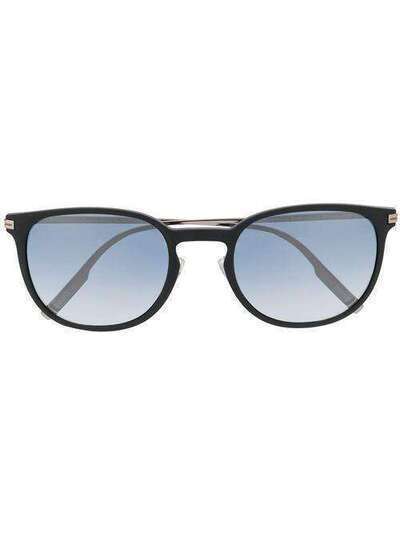 Ermenegildo Zegna солнцезащитные очки в геометричной оправе EZ01365402X