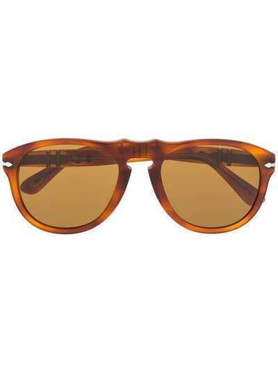 Persol солнцезащитные очки-авиаторы черепаховой расцветки 0PO0649963354