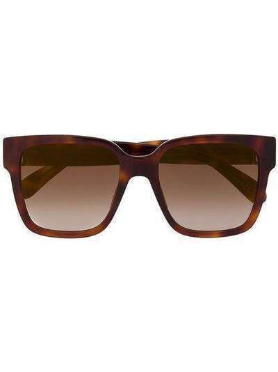 Givenchy Eyewear солнцезащитные очки в квадратной оправе черепаховой расцветки GV7141GS