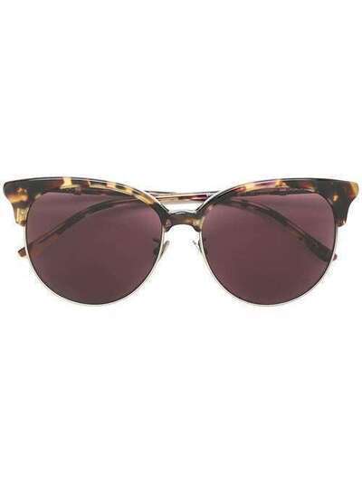 Bottega Veneta Eyewear солнцезащитные очки с узором черепашьего панциря 502519V2330