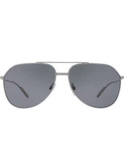 Dolce & Gabbana Eyewear затемненные солнцезащитные очки-авиаторы DG21660481