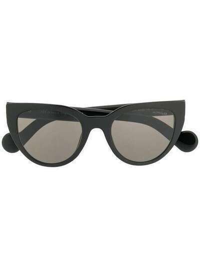 Moncler Eyewear солнцезащитные очки в оправе 'кошачий глаз' ML00765001A