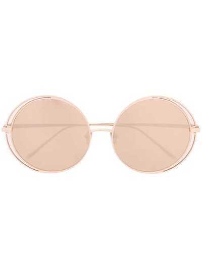 Linda Farrow солнцезащитные очки в круглой двойной оправе LFL933