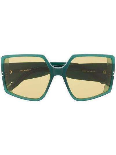 Courrèges Eyewear солнцезащитные очки в массивной оправе CL2002