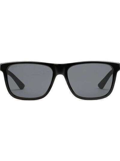 Gucci Eyewear солнцезащитные очки в прямоугольной оправе 610385J0740