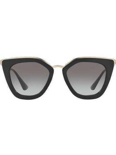 Prada Eyewear солнцезащитные очки в оправе "кошачий глаз" PR53SS1AB0A7