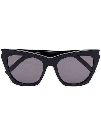 Saint Laurent Eyewear солнцезащитные очки Kate в D-образной оправе SL214KATE
