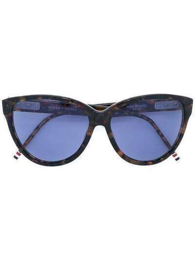 Thom Browne Eyewear солнцезащитные очки в оправе 'кошачий глаз' TB502