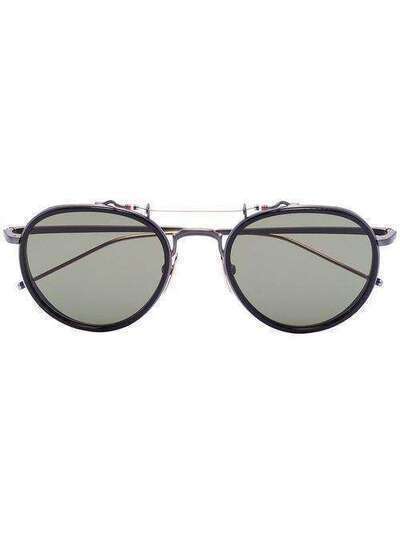 Thom Browne Eyewear солнцезащитные очки в круглой оправе TBS8155301