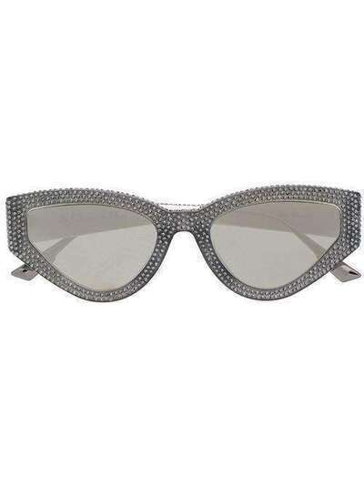 Dior Eyewear солнцезащитные очки в оправе 'кошачий глаз' с кристаллами CATSTYLEDIOR1S