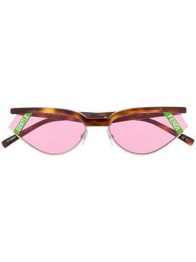 Fendi Eyewear солнцезащитные очки черепаховой расцветки FF0369S