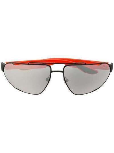 Prada Eyewear солнцезащитные очки Linea Rossa 0PS56US4522B066