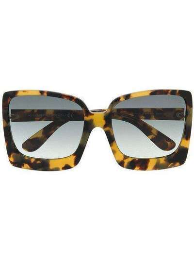 Tom Ford Eyewear солнцезащитные очки Katrine 02 в массивной оправе TF617