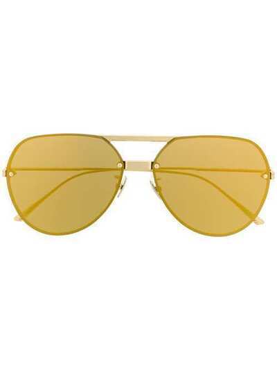 Bottega Veneta Eyewear солнцезащитные очки-авиаторы BV1054SA628589V4450