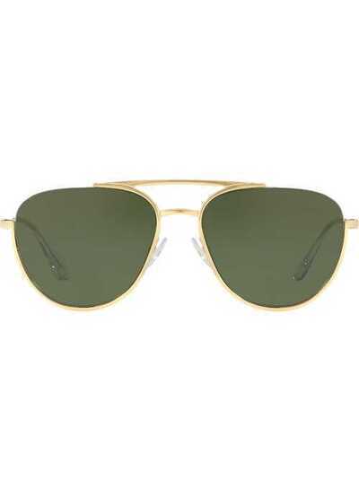 Prada Eyewear затемненные солнцезащитные очки-авиаторы PR50US5AK1I0