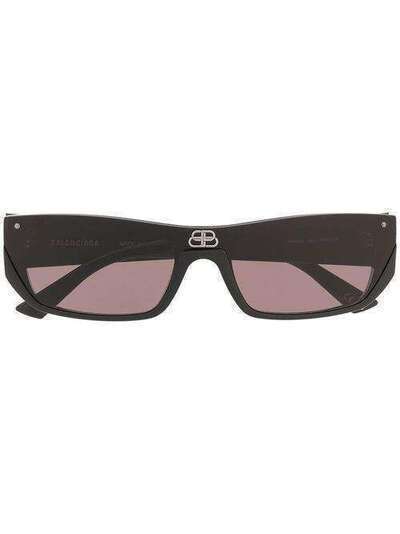Balenciaga Eyewear солнцезащитные очки Shield в прямоугольной оправе 609370T0003