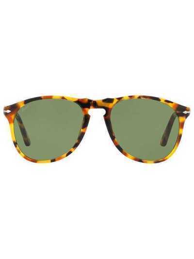 Persol солнцезащитные очки в круглой оправе черепаховой расцветки 0PO9649S10524E55
