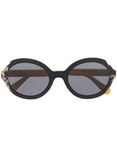 Prada Eyewear солнцезащитные очки в круглой оправе SPR17U