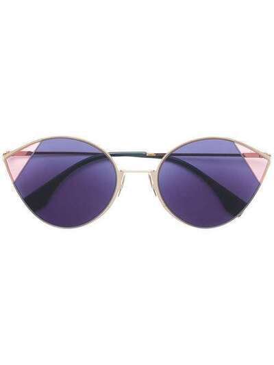 Fendi Eyewear солнцезащитные очки в круглой оправе FF0341S