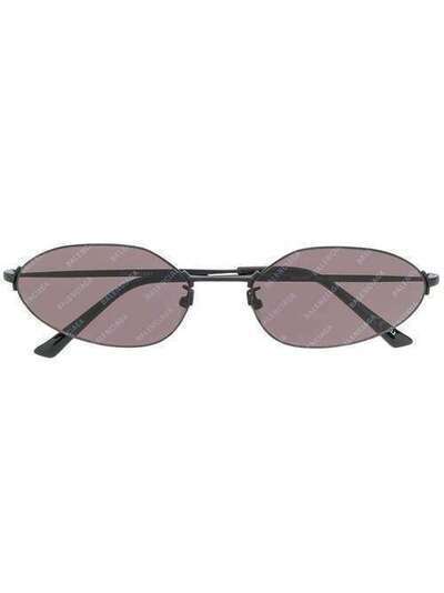 Balenciaga солнцезащитные очки Invisible в овальной оправе 584803T0005