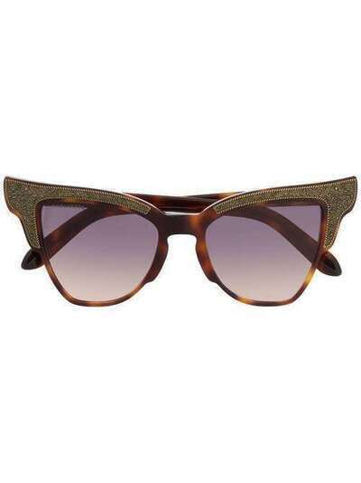 Dsquared2 Eyewear солнцезащитные очки в оправе 'кошачий глаз' DQ03145352B