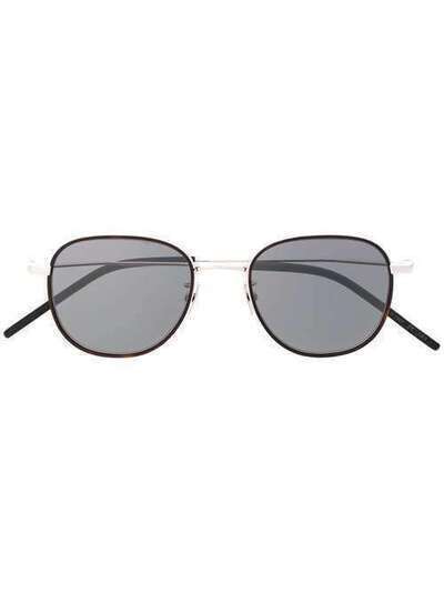 Saint Laurent Eyewear солнцезащитные очки в круглой оправе SL361