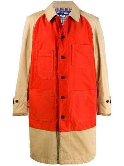 Junya Watanabe MAN пальто в стиле колор-блок WEC002S20
