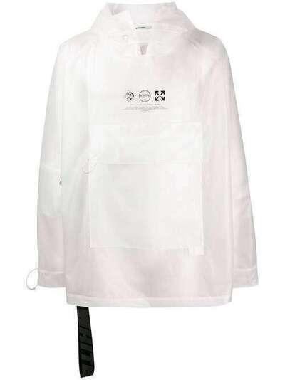 Off-White пальто с принтом OMEA211S20H640129810
