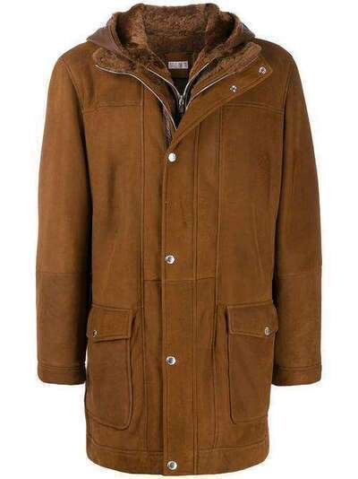 Brunello Cucinelli пальто на кнопках с капюшоном MPMSC1507CI104