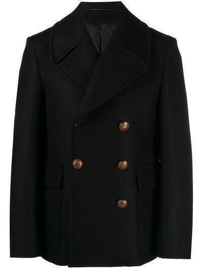 Givenchy двубортное пальто с контрастными пуговицами BMC031127R