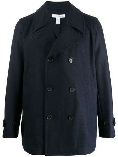 Comme Des Garçons Shirt двубортное пальто узкого кроя W27163