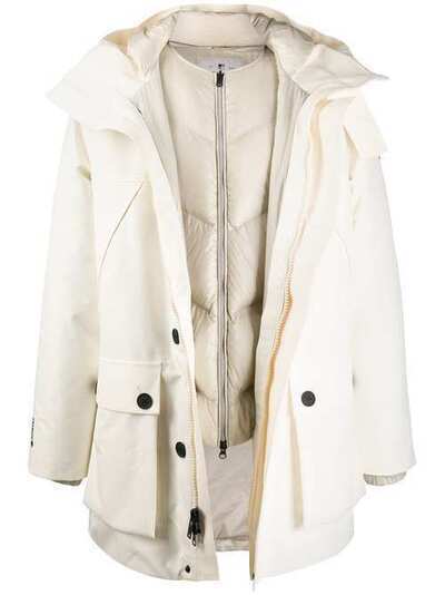Woolrich однобортное пальто с капюшоном WOCPS2913