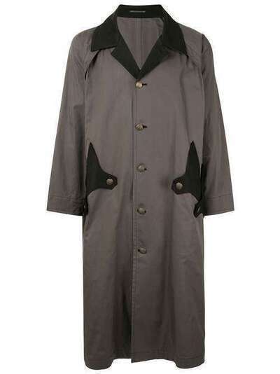 Yohji Yamamoto пальто в двух тонах NNC53800