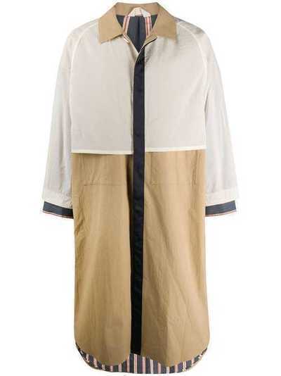 Kazuyuki Kumagai пальто со вставками KC01031