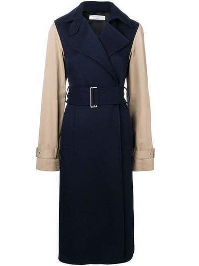 Victoria Beckham пальто с контрастными рукавами CTSLM81004APAW19