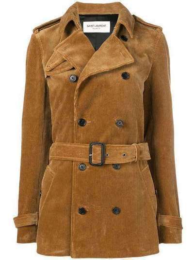 Saint Laurent corduroy trench coat 506652Y107T