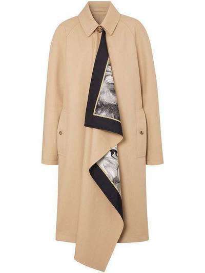 Burberry пальто со вставками 4564591