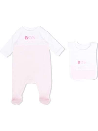 BOSS Kidswear пижама в стиле колор-блок
