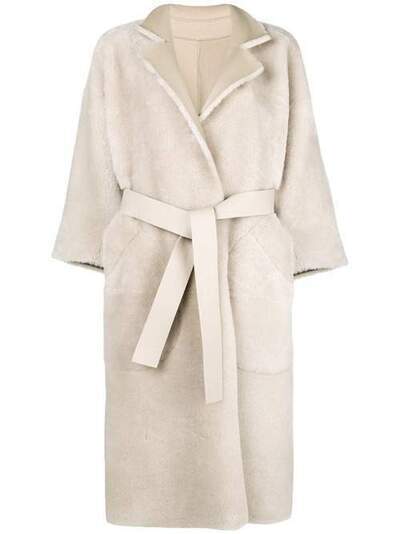 Rochas пальто с длинными рукавами и поясом ROPN650367RNL0100