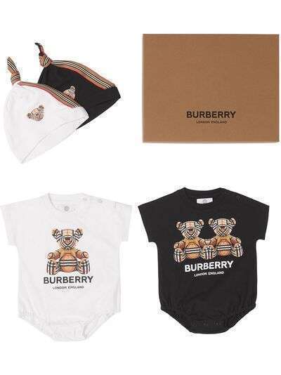 Burberry Kids комплект для новорожденного с принтом Thomas Bear