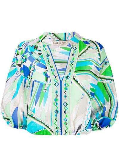 Emilio Pucci пляжная блузка Bes с принтом