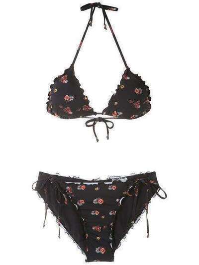 Amir Slama Floral triangle bikini set 111791