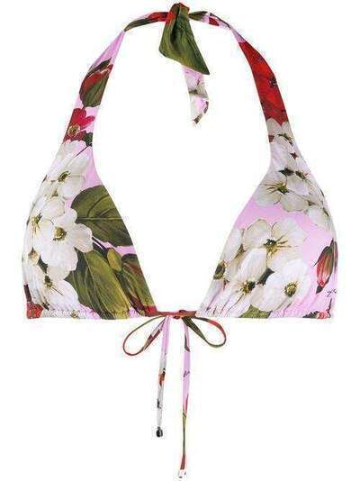 Dolce & Gabbana Tropical Rose padded bikini top O1A01JFSGS7