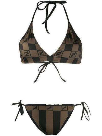 Fendi check FF motif bikini set FXB979AD0D