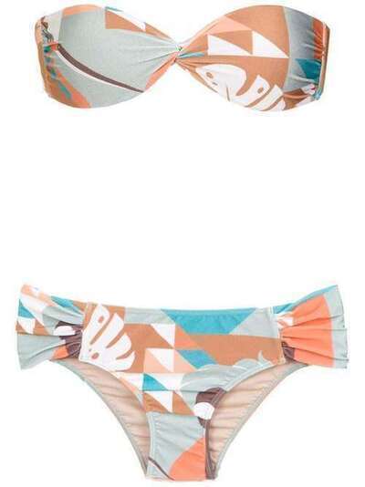 Adriana Degreas Tropiques bandeau bikini set BITC0729899