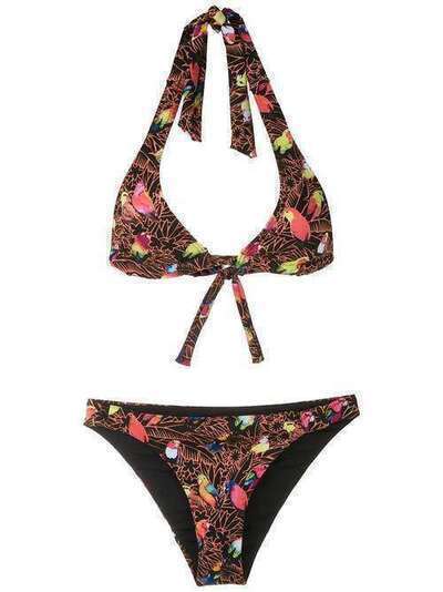 Amir Slama printed triangle bikini set 1187