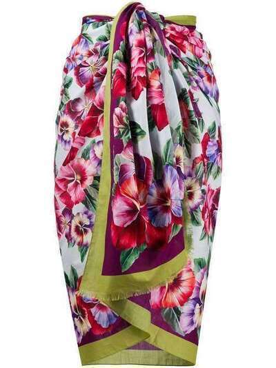 Dolce & Gabbana большой шарф с цветочным принтом O4A01JGDS61